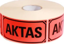 Varningsetikett Aktas 1000/rl