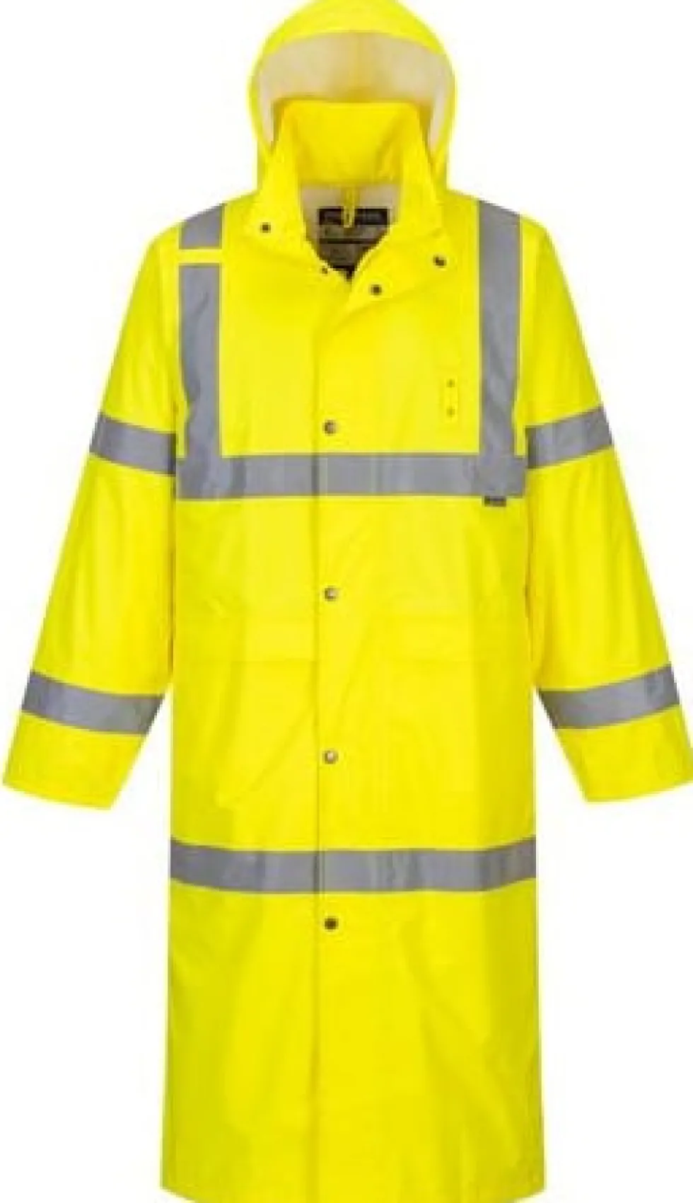 Varselregnrock Hi-Vis 122cm gul kl3 S