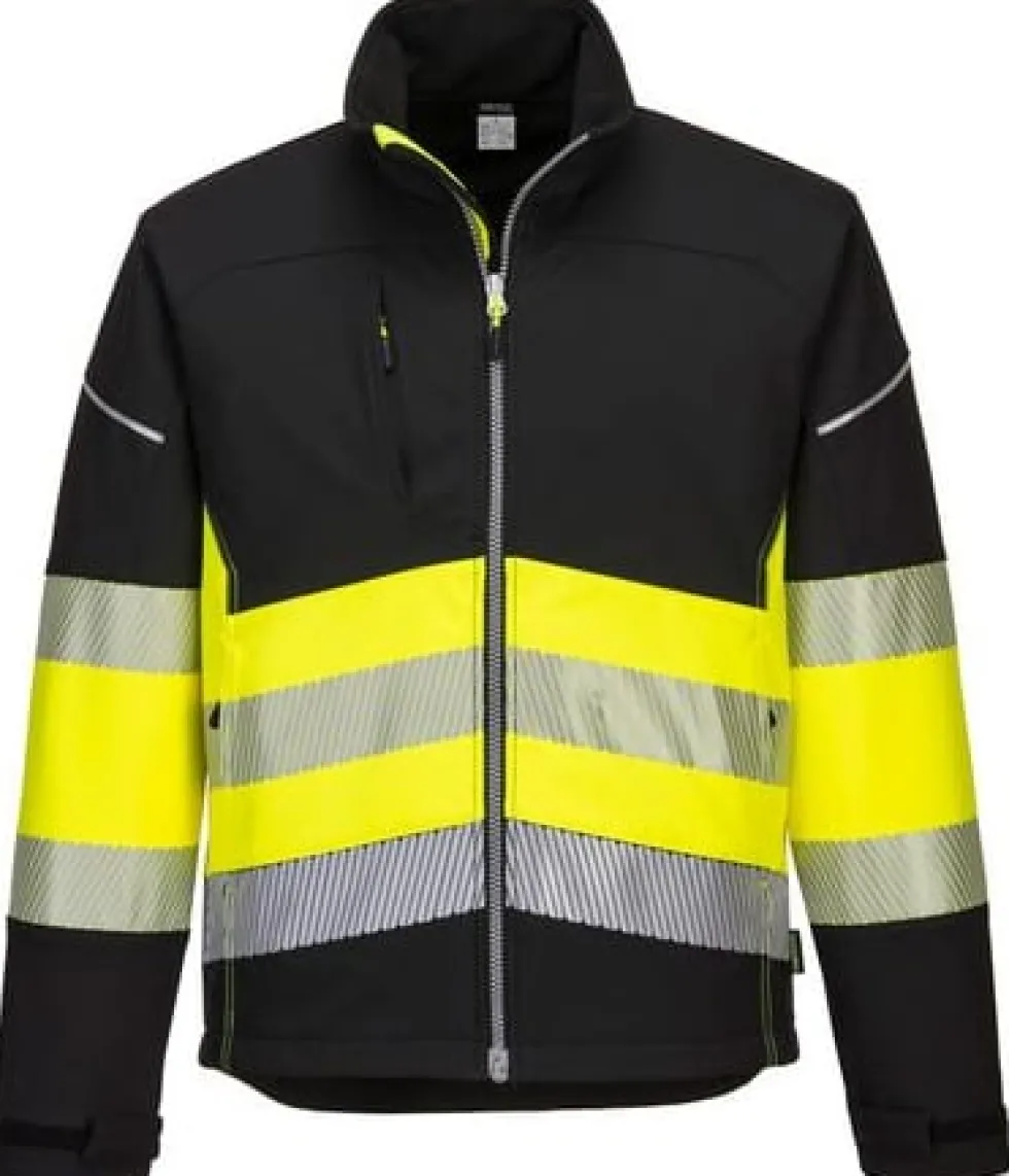 Varselsoftshell 3L PW375 Hi-Vis Kl 1 XS