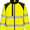 Varselsoftshell PW CD875 Kl 2/3 gul L