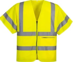Varselväst zip PW C372 gul 2XL kl 2/3