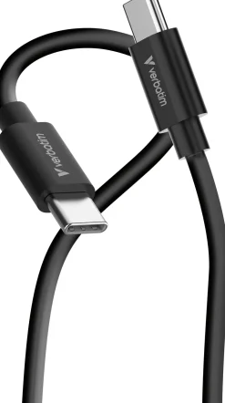Verbatim Essentials USB-C to USB-C Cables 60W 1m 2-pack