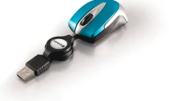 VERBATIM Go Mini Optical Travel Mouse Caribbean Blue