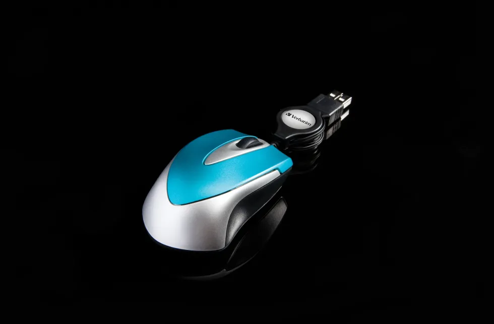 VERBATIM Go Mini Optical Travel Mouse Caribbean Blue