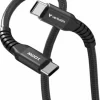 Verbatim Sync&Charge USB-C to USB-C mag cab 100W 200cm black