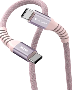 VERBATIM Sync N Charge USB C-USB C 60W Magnetic 1.2m Pink