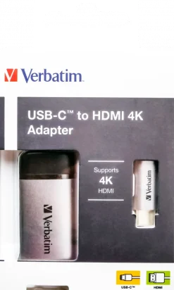 VERBATIM USB-C to HDMI 4K Adapter USB 3.1 GEN1 10cm Cable