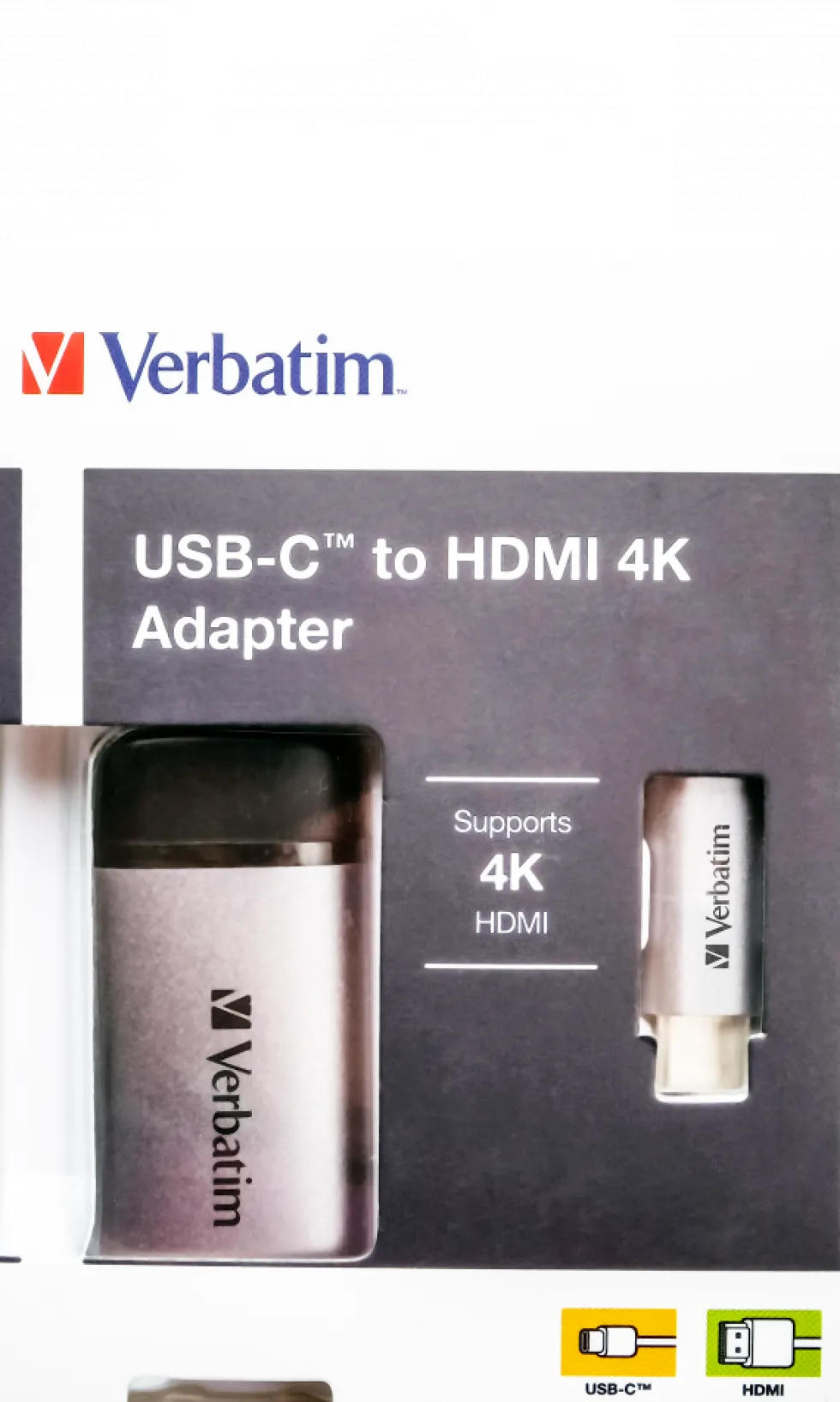 VERBATIM USB-C to HDMI 4K Adapter USB 3.1 GEN1 10cm Cable