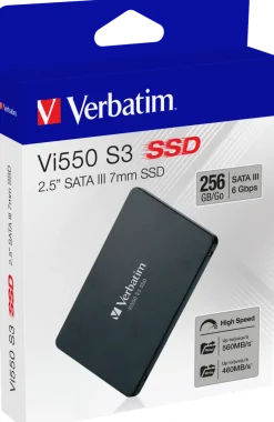 Verbatim Vi550 S3 SSD 2.5” SATA III 7mm 256GB