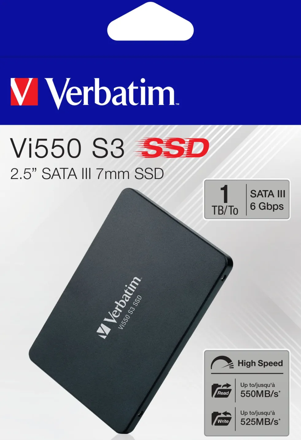 Verbatim Vi550 S3 SSD 2.5” SATA III 7mm 1TB