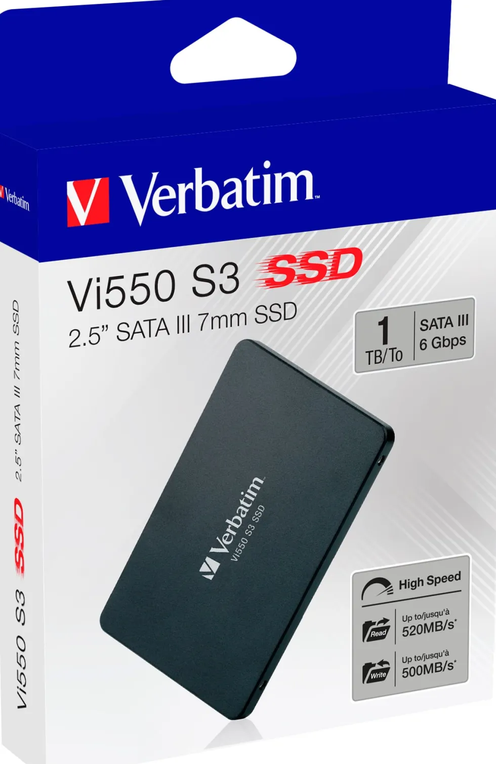 Verbatim Vi550 S3 SSD 2.5” SATA III 7mm 1TB