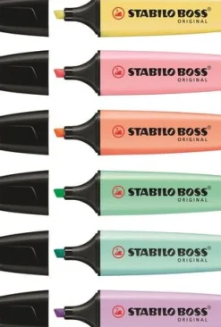 Överstrykningspenna BOSS pastell 6/fp