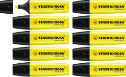 Överstrykningspenna STABILO Original Gul, 10st