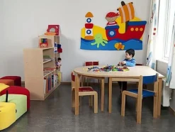 Väggdekoration skepp, B145cm, ljudabsorbent