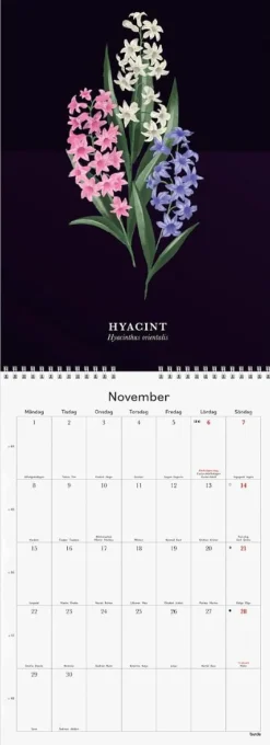 Väggkalender Illustrerad blomster 2027