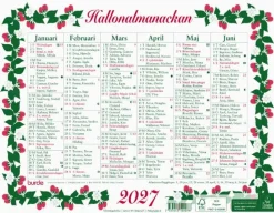 Väggkalender Lilla Hallonalmanackan 2027
