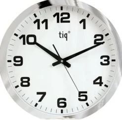 Väggklocka Kinbell Silver, glaslins, Ø 40cm