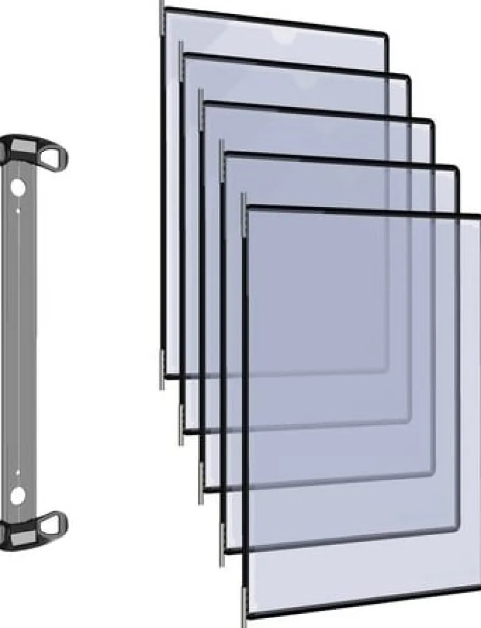 Väggställ DJOIS magnetisk A4 10 panel