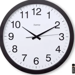 Väggur HAMA Aruba 40cm svart