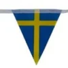 Vimpel FESTIVE Svenska flaggan tyg 9m