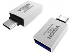 VISION Professional installation-grade USB-C to USB-A adapter