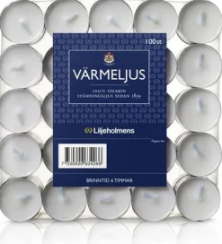 Värmeljus Liljeholmens Stearin 6H 100/fp
