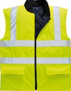 Väst fodrad PORTWEST S469 kl2 gul M