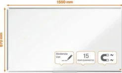 Whiteboard NOBO premium stål 70'