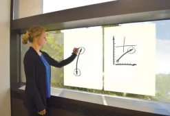 Whiteboard NOBO 80x60cm vit folie 25ark