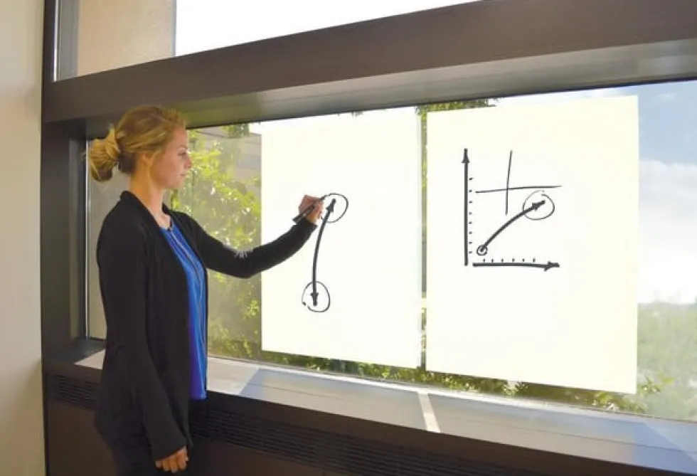 Whiteboard NOBO 80x60cm vit folie 25ark