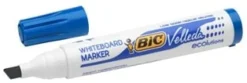 Whiteboardpenna BIC Velleda 1781 Blå, sned, 3.5-5.5mm, 12st