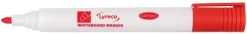 Whiteboardpenna LYRECO drywipe rund röd