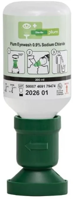Wound and Eyewash PLUM 0,9% SodChl 200ml