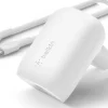 30w USB-C PD PPS Wall Charger, White w/1m PVC C-C cable