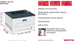 Xerox B310 - Skrivare - svartvit - Duplex - laser - A4/Legal