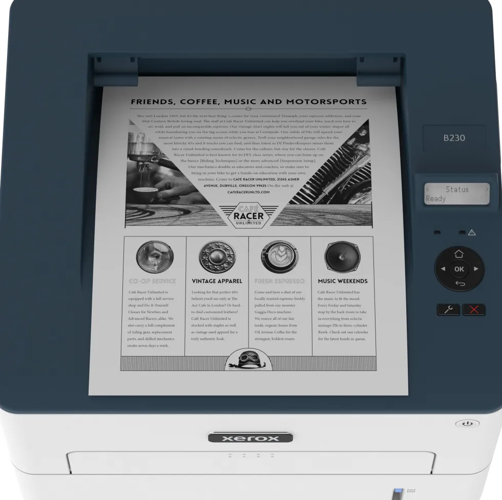 Xerox B230 - Skrivare - svartvit - laser - Legal/A4 - 600 x 600