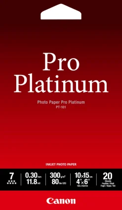 10x15 PT-101 Photo Paper Pro Platinum 300g (20)