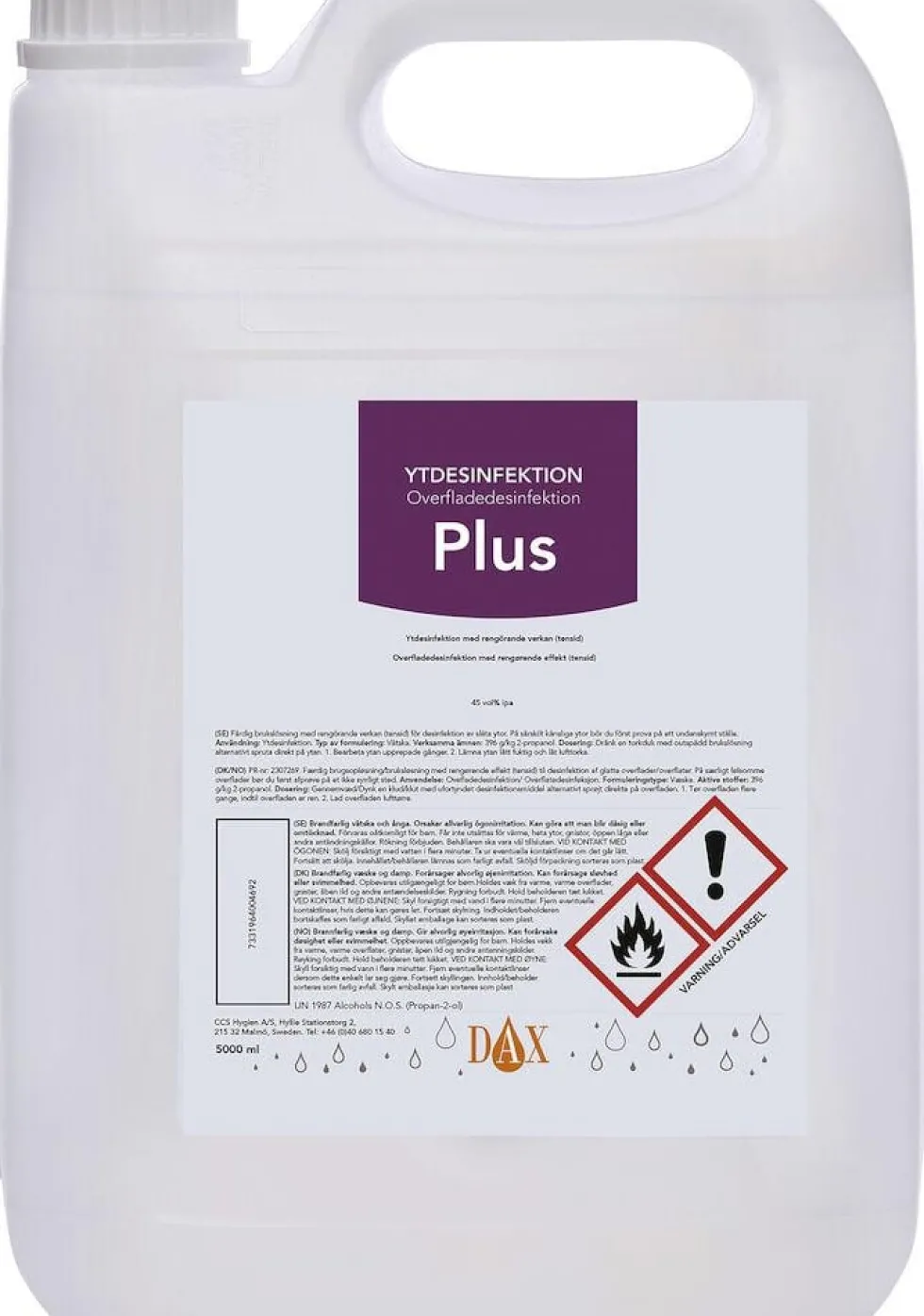 Ytdesinfektion KIILTO PRO Plus 5L