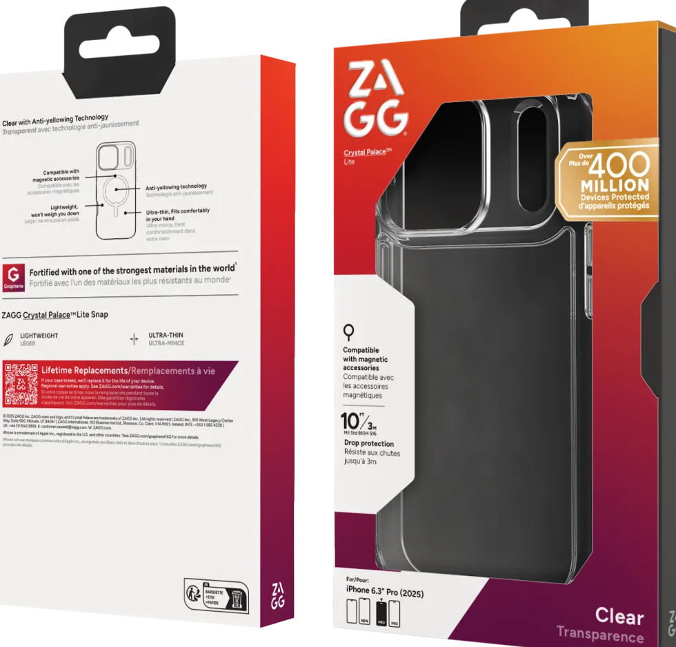 Zagg Crystal Palace Lite - Baksidesskydd för mobiltelefon