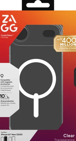 Zagg Crystal Palace Lite Snap - Baksidesskydd för mobiltelefon