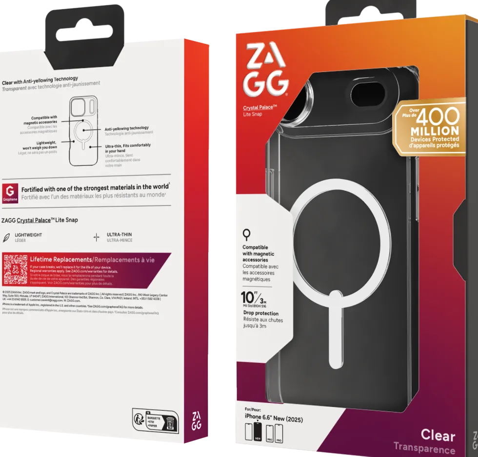 Zagg Crystal Palace Lite Snap - Baksidesskydd för mobiltelefon