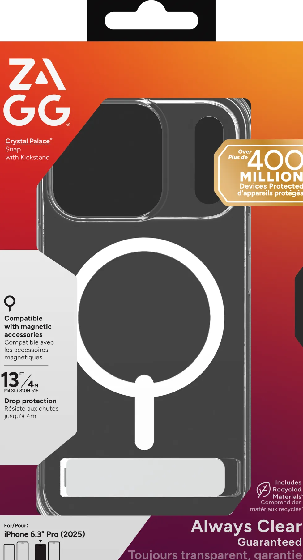 Zagg Crystal Palace Snap - Baksidesskydd för mobiltelefon