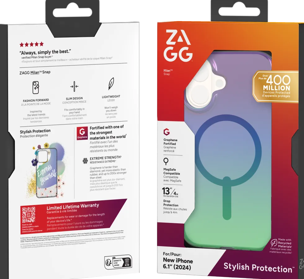 ZAGG Milan Snap - Baksidesskydd för mobiltelefon