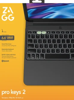 ZAGG Pro Keys 2 - Tangentbord och foliefodral (folioomslag)