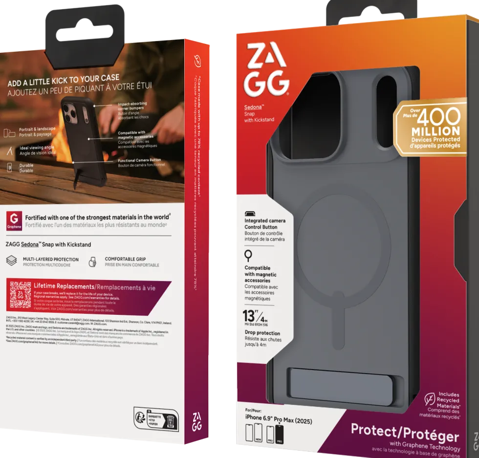 ZAGG Sedona Snap - Baksidesskydd för mobiltelefon