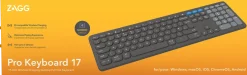 ZAGG - Tangentbord - trådlös - Bluetooth - Nordisk