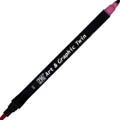 ZIG Art & Graphic Twin dark pink