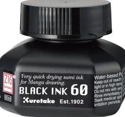 ZIG Cartoonist Black Ink 60 svart