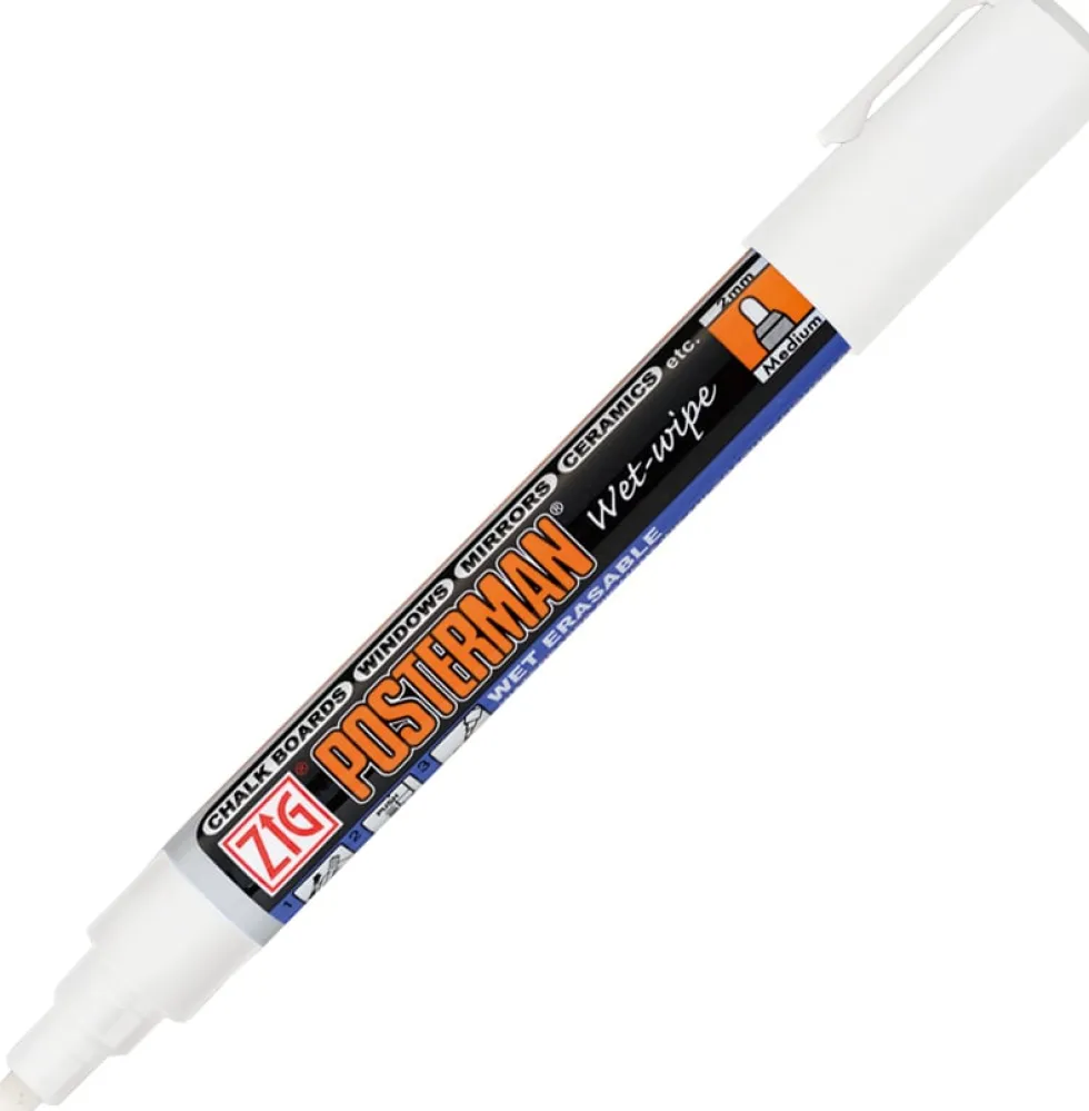 ZIG Posterman Wet-Wipe 2mm vit