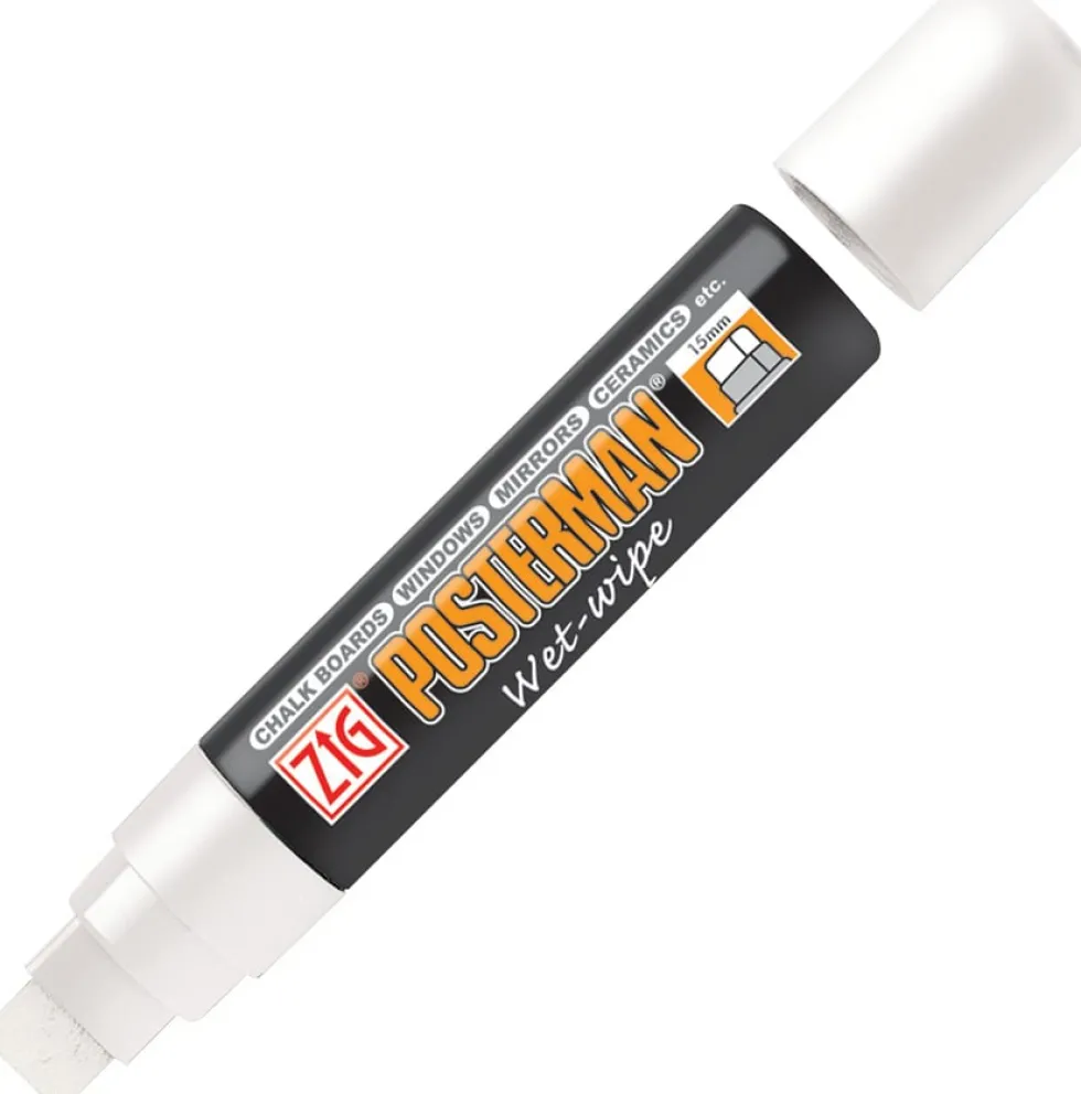ZIG Posterman Wet-Wipe 15mm vit